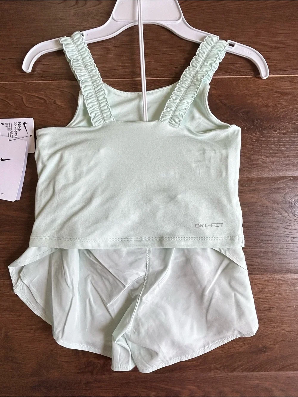 Nike Bold Play Dri-Fit Tank and Shorts Set 6 Barely Green